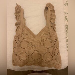 Chelsea & Violet Beige Knit Top